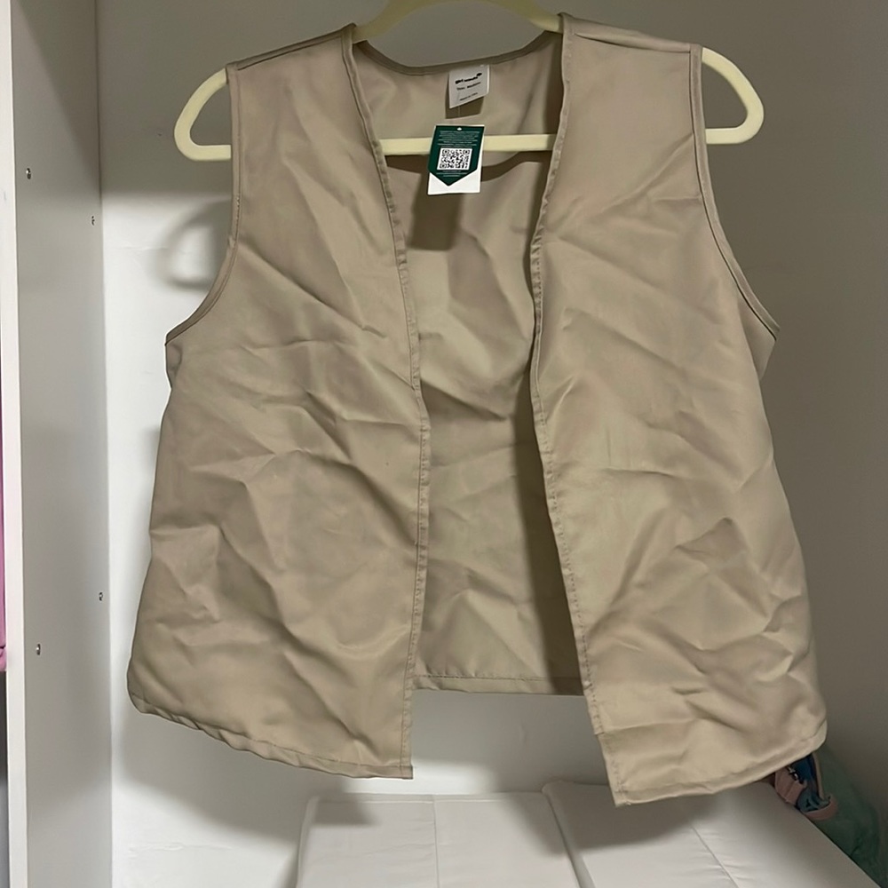 NWT Tan Girl Scouts Vest